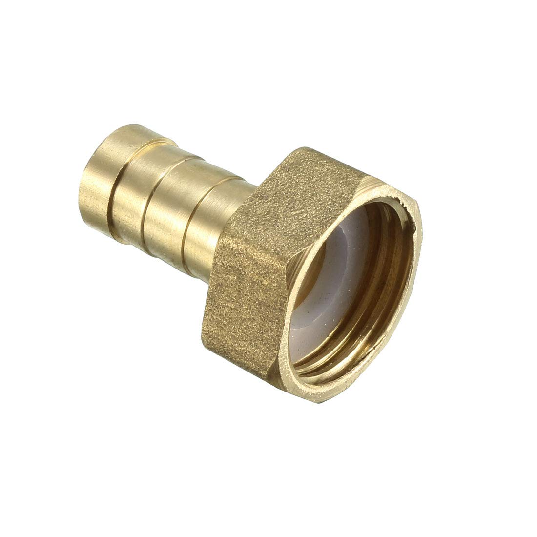 sourcing map Brass Barb Hose Fitting Connector Adapter 12mm Barbed x 1/2 PT Female Pipe