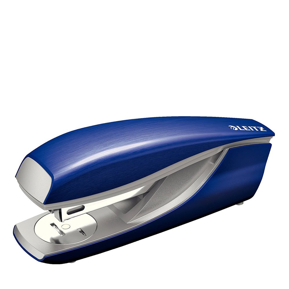 Leitz NeXXt Style Hole Punch, Metal, 30 Sheets, Blister Pack titanium-Blue