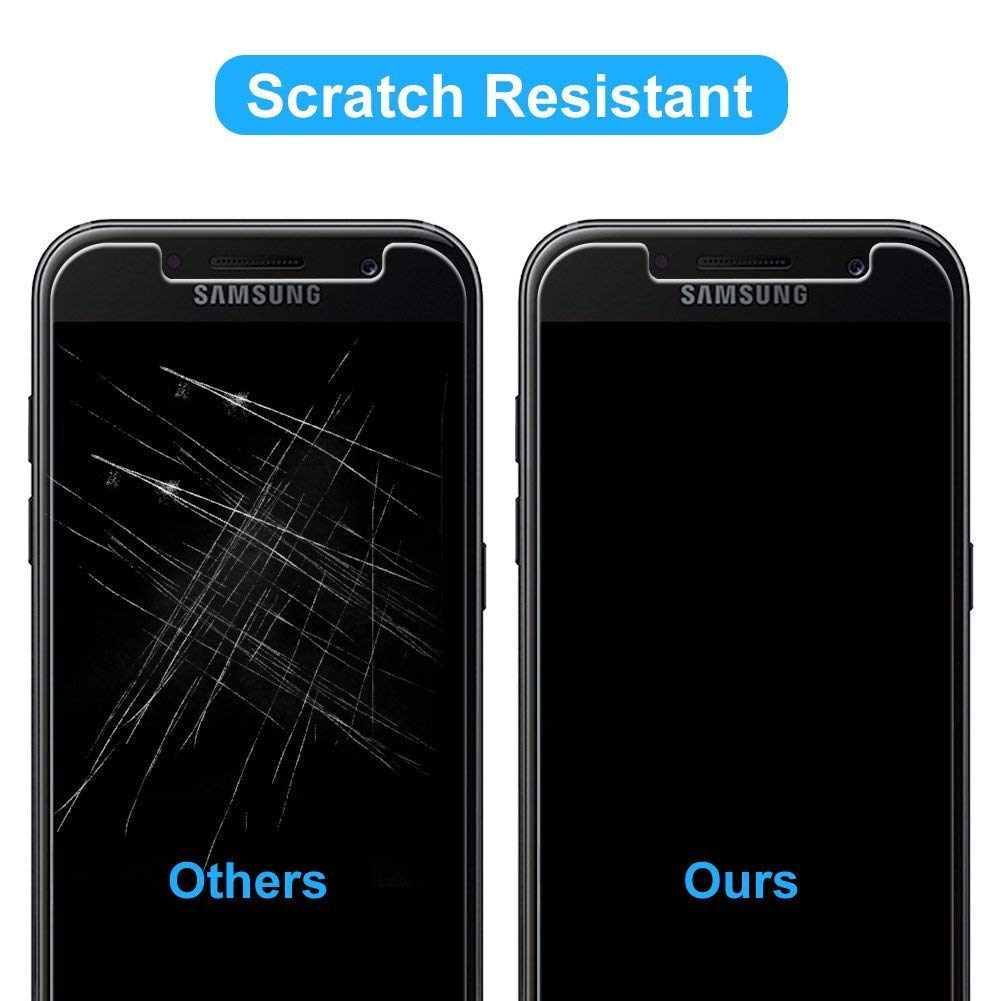 POOPHUNS [2 Stück] Samsung Galaxy A5 2017 Schutzfolie Panzerglas, 9H Härte Displayschutzfolie für Samsung A5 2017, HD Ultra Klar, Anti-Kratzen, Anti-Öl