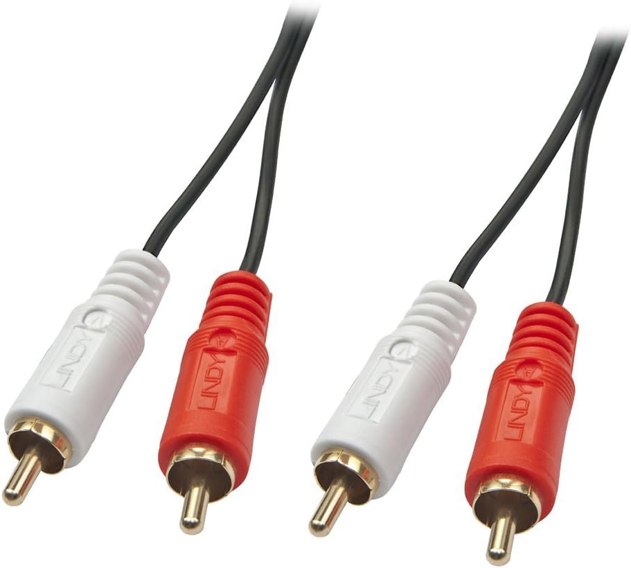 Lindy Câble Audio Premium 2X RCA mâle vers 2X RCA mâle, 20m Amazon.fr