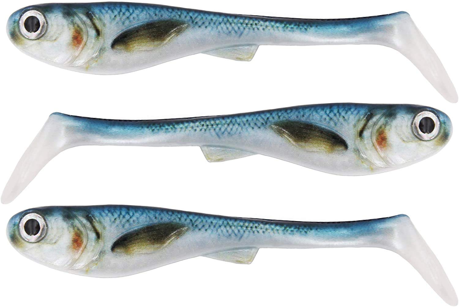 FISHN GRUMPYnature 3-Pack, 10g - 11cm, Ultra Realistic HighResCapture-Design, Fishing Lures for Pike, Perch, Soft Lure Pike (Whitefish)