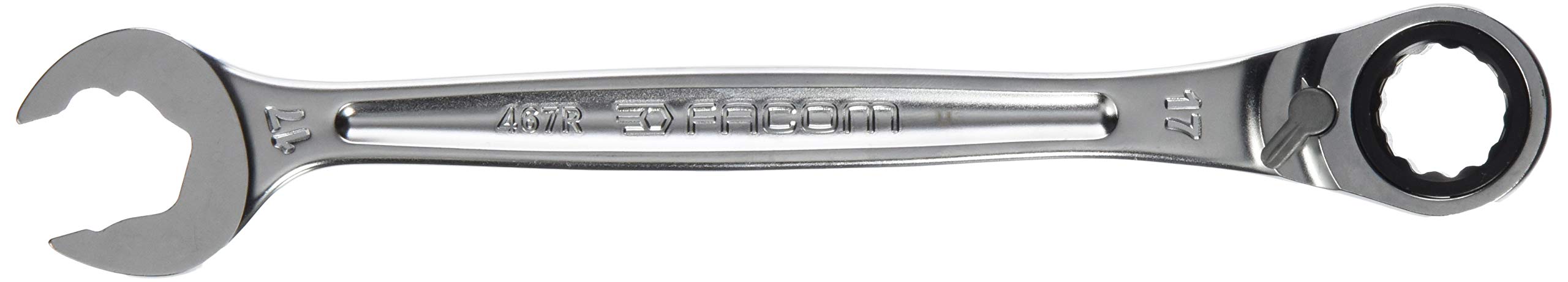 Facom 467BR.17 17 mm Metric Quick Release Combination Spanner - Silver