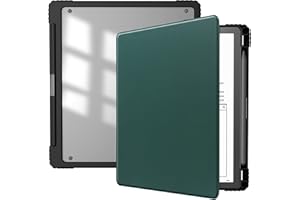 HGWALP Slimshell Clear Case for Kindle Scribe 10.2" (2024/2022 Release),Kindle Scribe Case Cover 10.2 inch 2024/2022 with Pen Holder and Auto Sleep/Wake Function-Mint