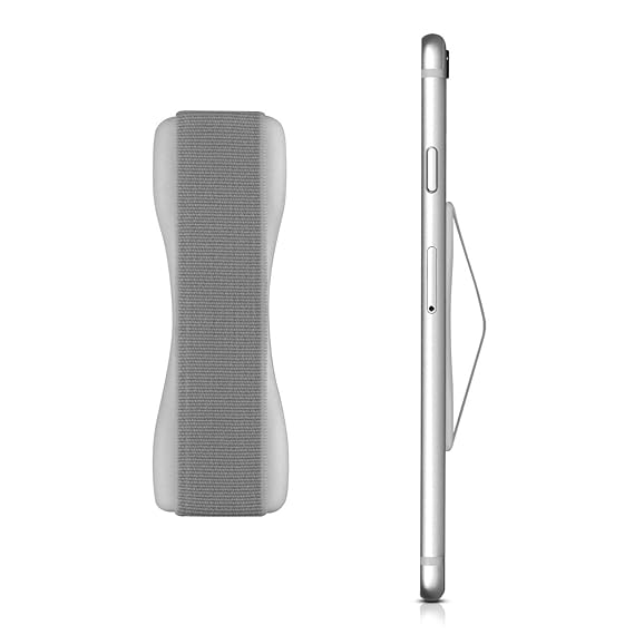kwmobile Smartphone Fingerhalter Griff Halter - Selbstklebende Handy Fingerhalterung - Finger Halter für z. B. iPhone Samsung