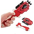 Bey String Launcher and Grip, Battling Blade Burst Launcher, Left/Right Spin Compatible with Burst Gyros, Two Launch Modes(Red)