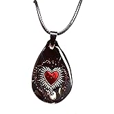 Sacred Heart Inspired Radiant Heart Pendant Necklace