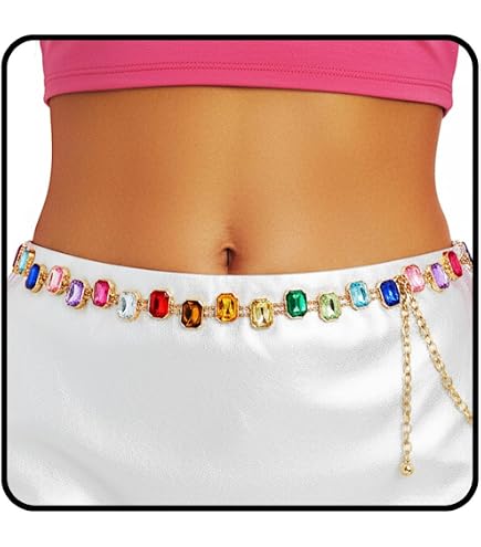 BZNA Y2k Belts Funny Waist Chain 2000s Vintage Grunge Accessories
