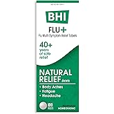 MediNatura BHI Flu + Cold/Flu Symptoms - Cold/Flu Symptom Relief Tablets for Seasonal Illness - Relieves Head & Body Aches & Fatigue - Fast-Acting, Chewable & Easy-to-Use Tablets - 100 Count
