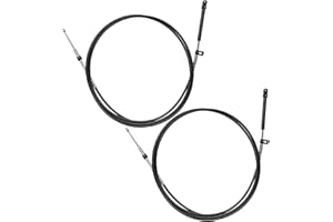 GUZIKO 14FT Throttle Shift Control Cable Fit for Mercury MerCruiser Marine Force Outboard Engine, Outboard Engine Control Cables Replace CC17914, 600A Gen I Remote Control Cable, 2PCS