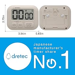 dretec Digital Timer Kitchen Timer Large LCD