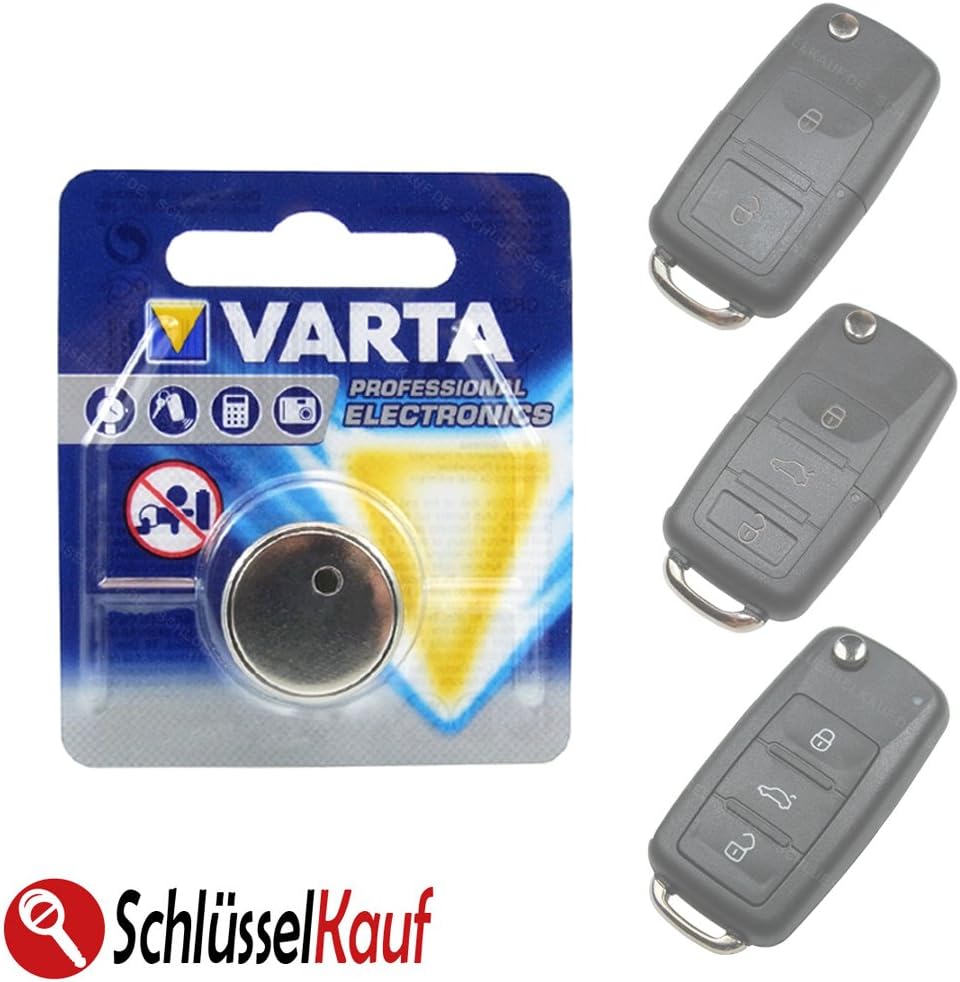 Akkus Batterien Varta Batterie Schlusselbatterie Autoschlusselbatterie Fur Vw Caddy Eos Passat Heimwerker