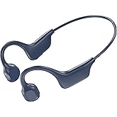 KualaLup Bone Conduction Headphones, Open Ear Headphones Wireless Bluetooth 5.4 with Mic, 6-10H Long Life Waterproof Sport Headset(Blue)