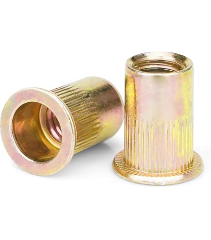 20pcs Steel Cr6 Yellow Zinc Bolt Rivet Nuts - Size 1/4-20 X 1.42 Inch | TSBS420-B | For DIY & Repair