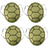 TOYANDONA 4pcs Turtle Shell Props Party Tortoise Shell Props Turtle Cosplay Costume Turtle Shell Costume Soft Turtles Dress up Kids Shells Novelty Turtle Shell Outfit Carapace Eva Dark Green