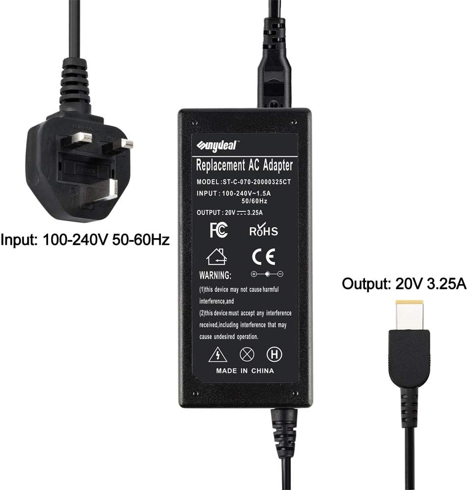 11x5mm Lenovo 65w Laptop Charger Usb v 3 25a Power Adapter For Lenovo Ideapad Flex 2 Flex 3 Yoga 11 11s Series Ac Power Cord Supply For Lenovo Thinkpad X E S L B U T K Z Y G Helix Series And More