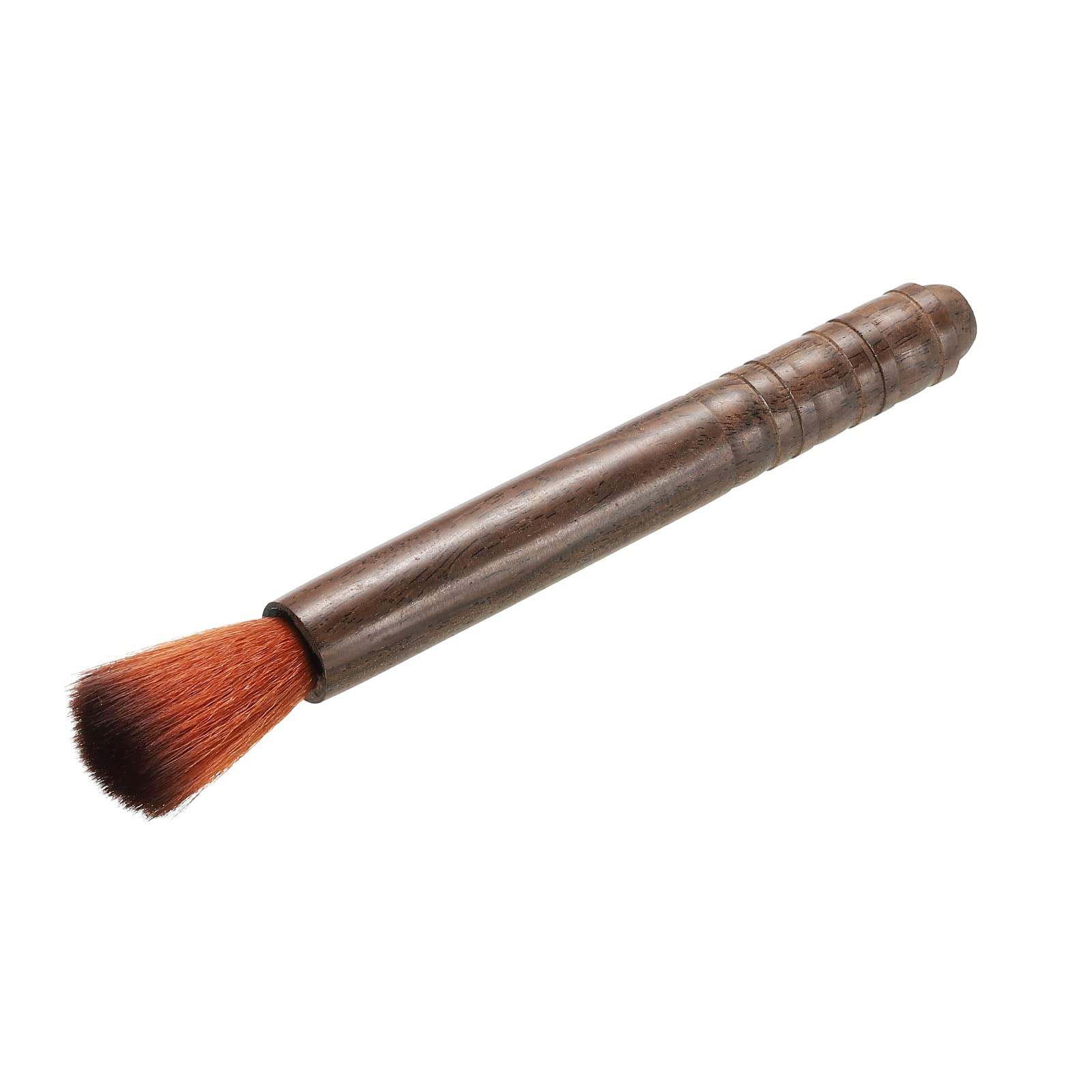 PATIKIL Guitar Cleaner Brush Sandalwood Round Head Guitar String Cleaner Tool for Musical Instrument Dark Brown