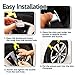 ZONETECH Tire Snow Chains - Premium Quality Strong Durable All Season Anti-Skid Car, Universal Fit for Truck, SUV, and Pick Up,for Emergencies and Road Trip 6-Pack