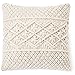 Dahey Throw Pillow Cover Macrame Pillow Case Decorative Cushion Cover for Bed Sofa Couch Bench Car Boho Home Decor,Set of 2(Pillow Inserts Not Included),17 Inches