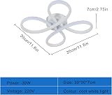 Comely 30W Flower Shaped LED Ceiling Light 6500K 3500LM Modern Living Dining view 4
