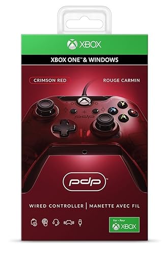 PDP Gaming Wired Controller: Crimson Red – Xbox One in Oman