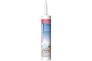 MAPEI Mapesil T Plus 100% Silicone Sealant, Waterproof & Flexible Caulk, Color-Matched to MAPEI Grout, Interior & Exterior Use, Tile, Bathroom, DIY, 10.1 oz Tube, Bone