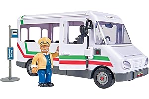 Simba Fireman Sam Vehicle The Trevors Bus Bus 20cm Long with Trevor Figure Approx. 6cm