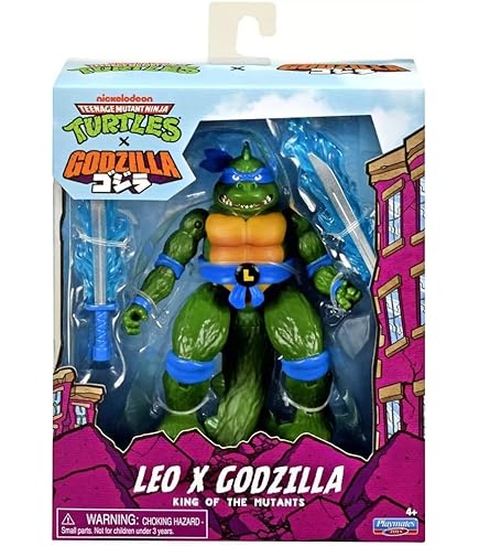 Teenage Mutant Ninja Turtles TMNT x Godzilla Figure Asst