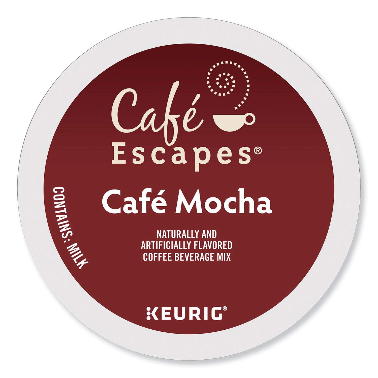 Cafe Escapes Cafe Mocha Keurig Single-Serve K-Cup Pods, 0.52 Oz, 24 Count