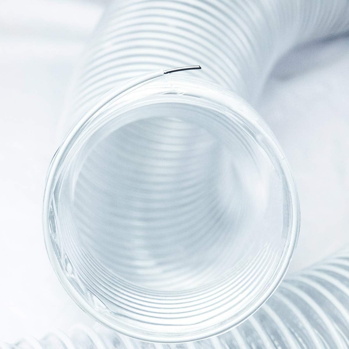 POWERTEC 70143 PVC Dust Collection Hose (4 Inch x 20 Feet) | Flexible Clear Vue Heavy Duty PVC Hose - - 