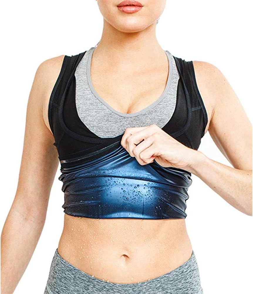 Jackallo Sauna Vest Women Sweat Shaper Womens Workout Sauna Tank Top Slimming Shapewear for Slimming Weight Loss Fitness