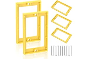 5pcs 1/4" Single Gang Outlet Box Extenders, Electric Box Extender with 10 Screw, for Outlet and Switch