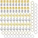 120 PCS Aluminum Hair Coil Dreadlocks Hair Braid Rings Hair Braiding Cuffs as Hair Accessory