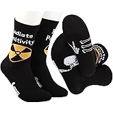 MBMSO Radiologist Gifts 2 Pairs Radiate Positivity Socks Radiology Tech Gifts Xray Tech Socks Rad Tech Technologist Gifts