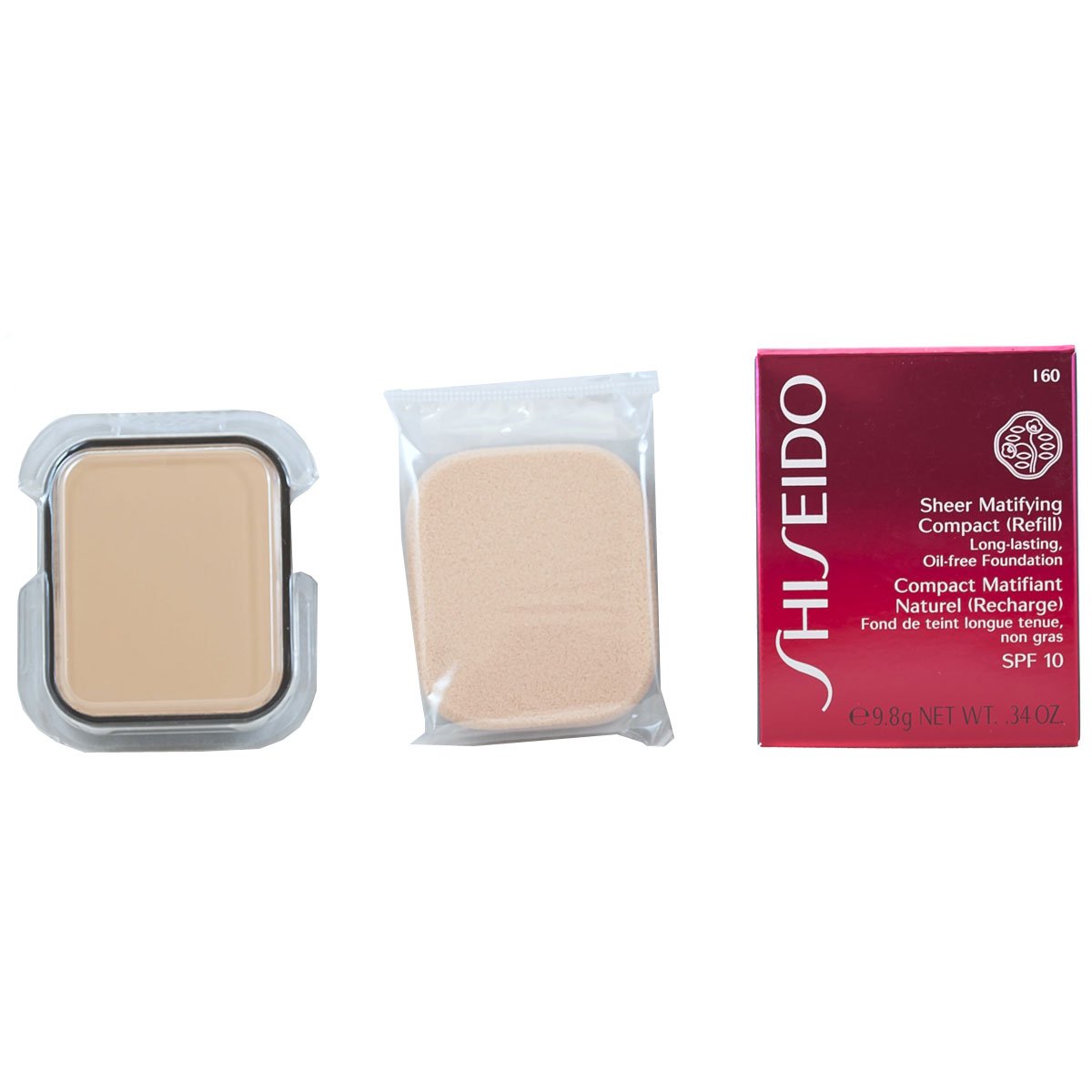 Shiseido/Sheer Matifying Foundation Refill (160 Natural Deep Ivory) .34 Oz