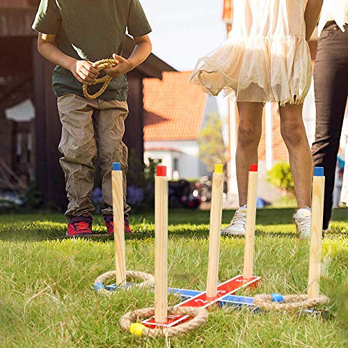 Mookis Classic Outdoor Ring Toss Games for Kids and Adults, Fun Famaily Party Games, Simple Yard Lawn Games, Birthday & Festival Gifts - Thumbnail 3