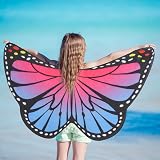 ADAKEL 6 Pieces Kids Butterfly Wings Costume Set for Girls Halloween Party view 6