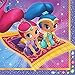 Party Pack for 16 Shimmer and Shine Birthday Party Supplies Plates, Napkins, Cups, Tablecover