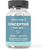 conception for her Fertility Support Supplement for Women – Promotes Ovulation, Hormonal Balance & Regular Cycles – Prenatal Vitamin with Myo-Inositol, Folate, Folic Acid, Vitex – 60 Capsules