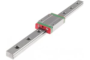 BEVDICNC MGN12H 100mm Linear Rail Guide Set,1PCS Linear Motion Guides with 1PCS MGN12H Linear Bearing Sliding Carriage Block 