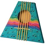 S&S Worldwide Make Your Own MandoHarp Kit, Musical Instrument Craft Kit, Easy Craft For Kid, Camp, After School, Recreation Center, MandoHarp, DIY Bulk Arts&Crafts, Includes Markers, 8" x 7", Makes 12