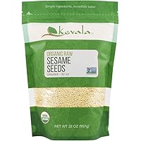 Kevala Organic Raw Sesame Seeds Unhulled, 2 Pound