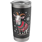 Goat Christmas Stainless Steel Insulated Tumbler