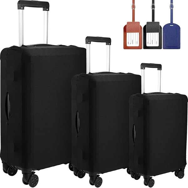 Amazon.com | Kajaia 3 Pcs Luggage Cover Suitcase Protector Travel