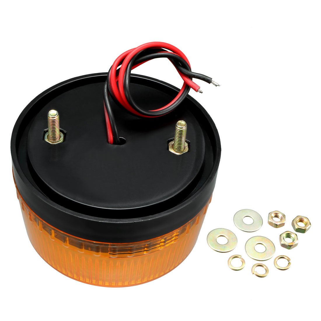 sourcing map LED Warning Light Indicator Flashing Industrial Signal Tower Lamp DC 12V 1W Yellow LTE-5061, LTE-5061(12V) - Image 3