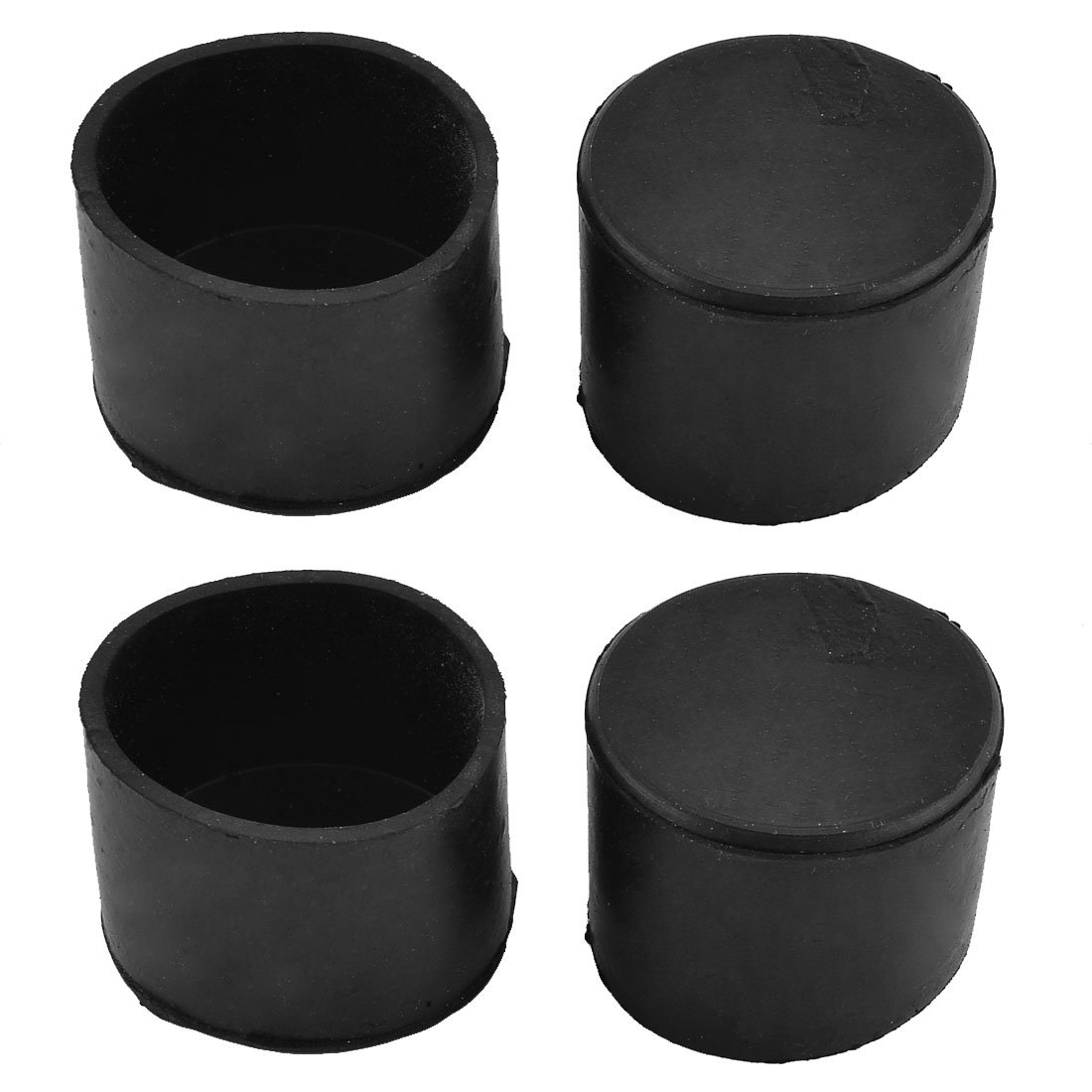 sourcing map Rubber Round Home Furniture Chair Table Foot Cover Protector 45mm Inner Dia 4pcs