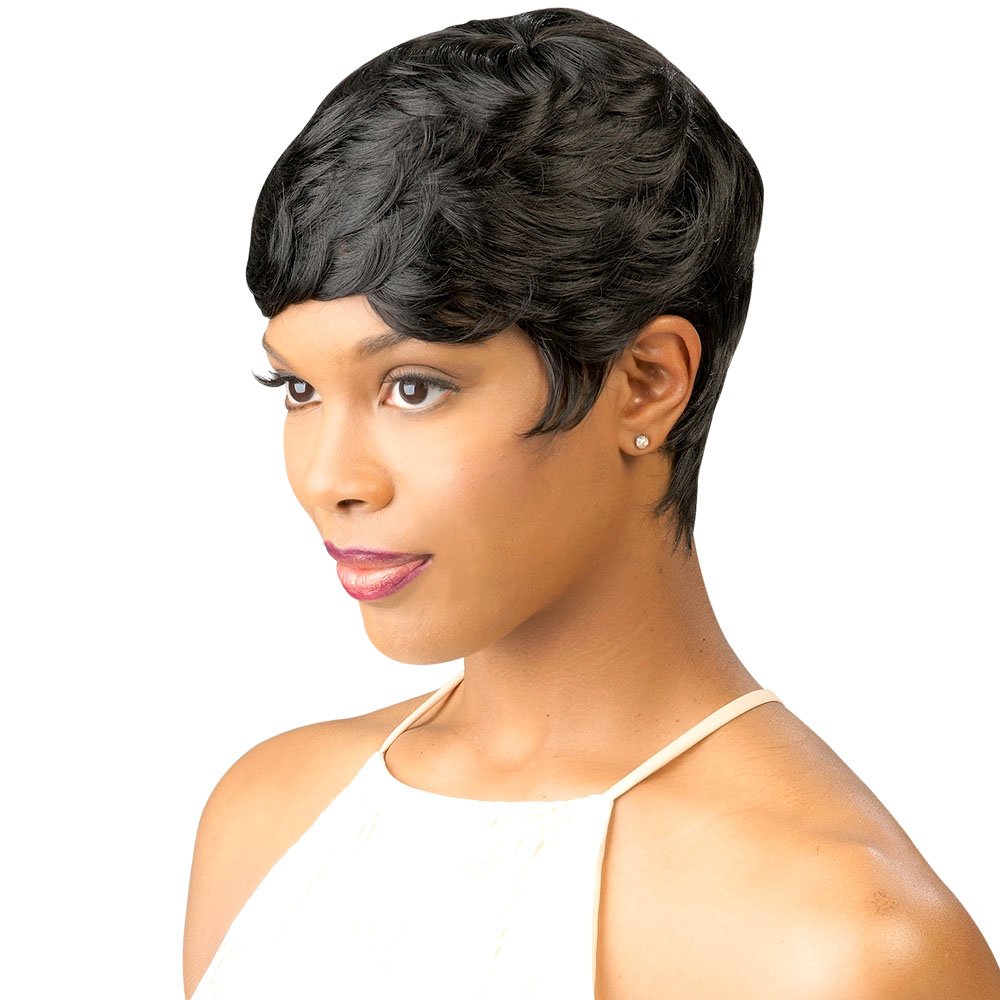Amazon Com Short Curly Wigs For Black Women Pixie Cut Wig Short