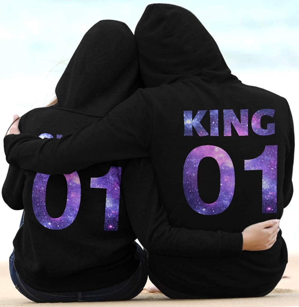 SMLBOO King and Queen 01 Galaxy Funny Awesome Matching ...