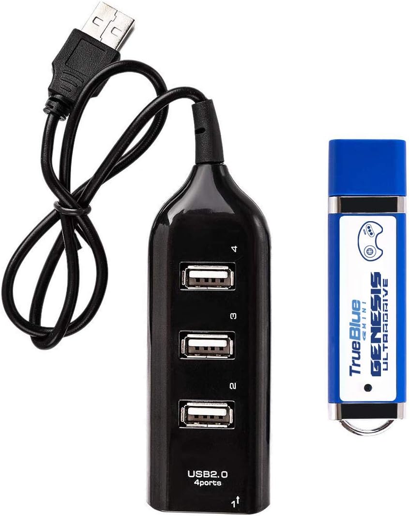 XSHION True Blue Mini Ultradrive Pack for Sega Genesis / Mega Drive Mini,Game Enhancer,813 Games: Toys & Games