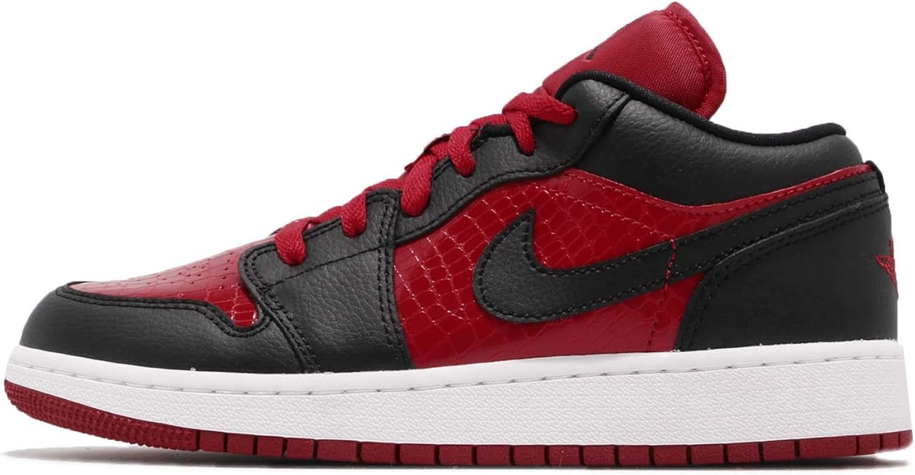 Nike Kids' Air Jordan 1 Low (gs) Top Sneakers, (Gym Red/Black-White 610) 3 UK: Amazon.co.uk 