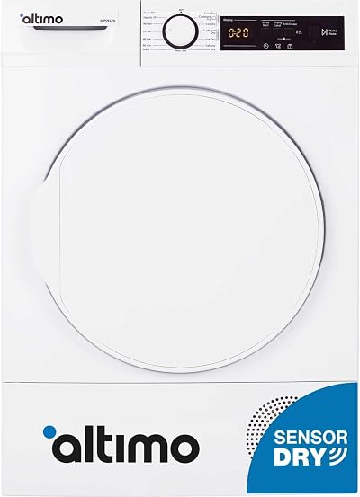 Altimo AHPD912W 9kg Heat Pump Dryer White A++ Energy Rated 15 Programs